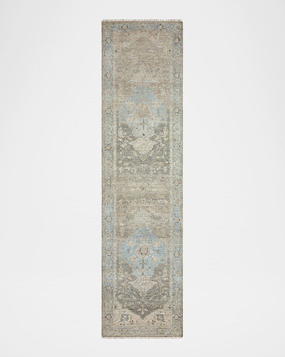 Sterling Hand-Knotted Runner, 3' x 10'